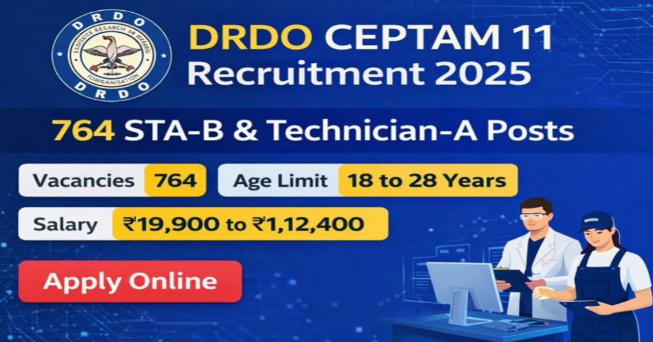 DRDO CEPTAM-11 Recruitment 2025