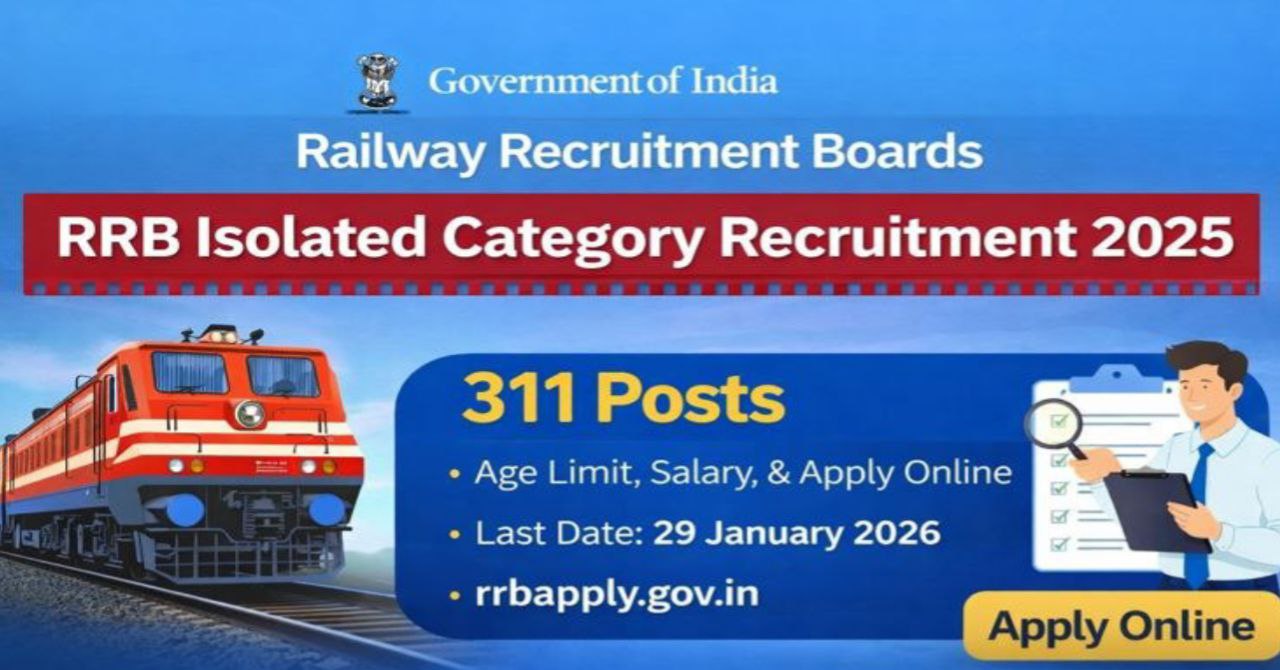 RRB Isolated Category Recruitment 2025