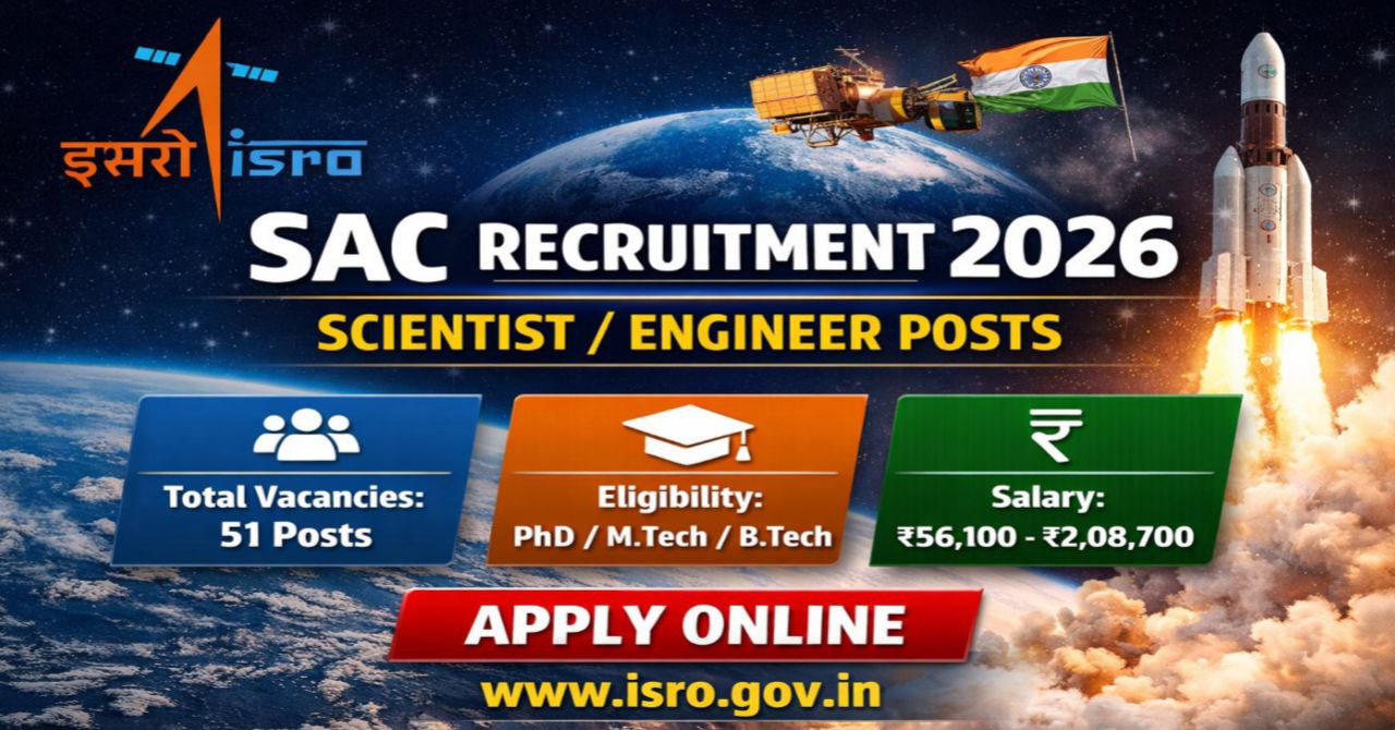 ISRO SAC Recruitment 2026