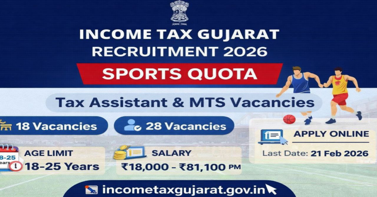 Income Tax Department Gujarat Recruitment 2026