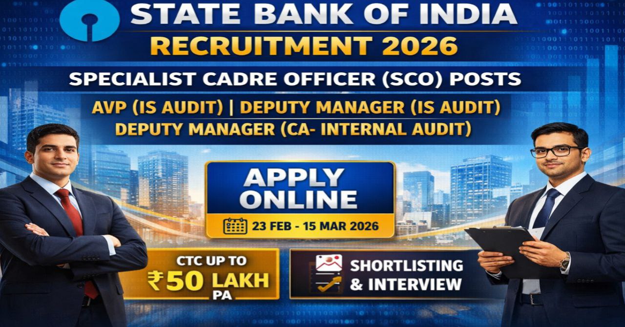 SBI Specialist Cadre Officers Recruitment